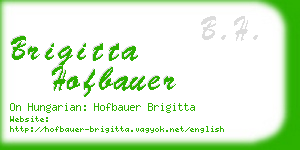 brigitta hofbauer business card